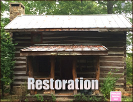Historic Log Cabin Restoration  Clarkton, North Carolina